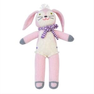 BLABLA FLEUR THE BUNNY PINK KNIT PLUSH NWT 13”